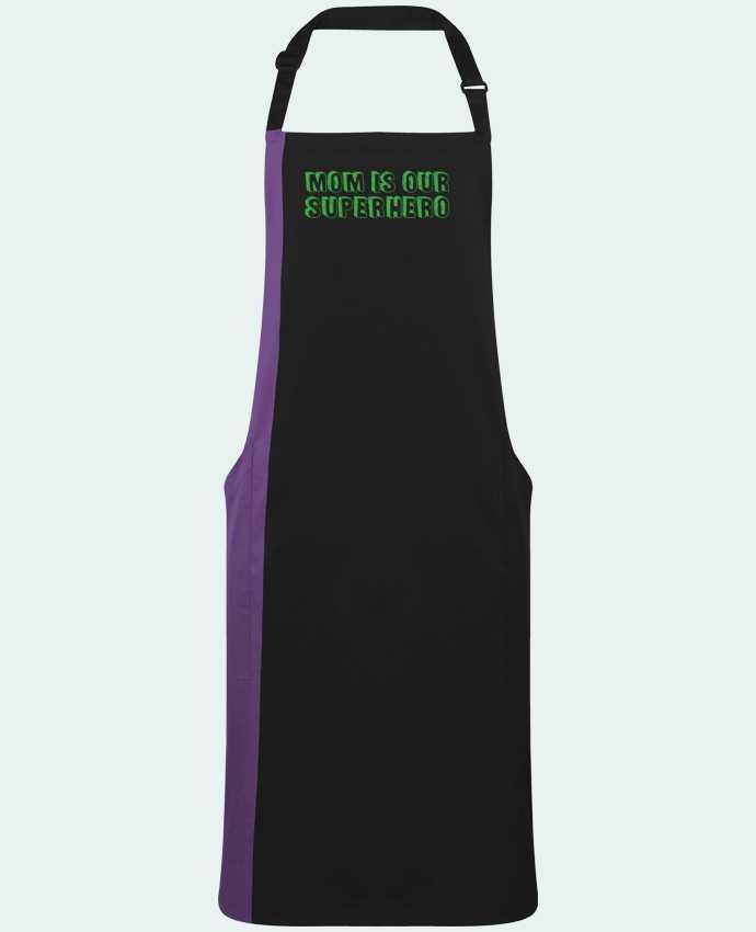 Two-tone long Apron Mom is our superhero by  tunetoo