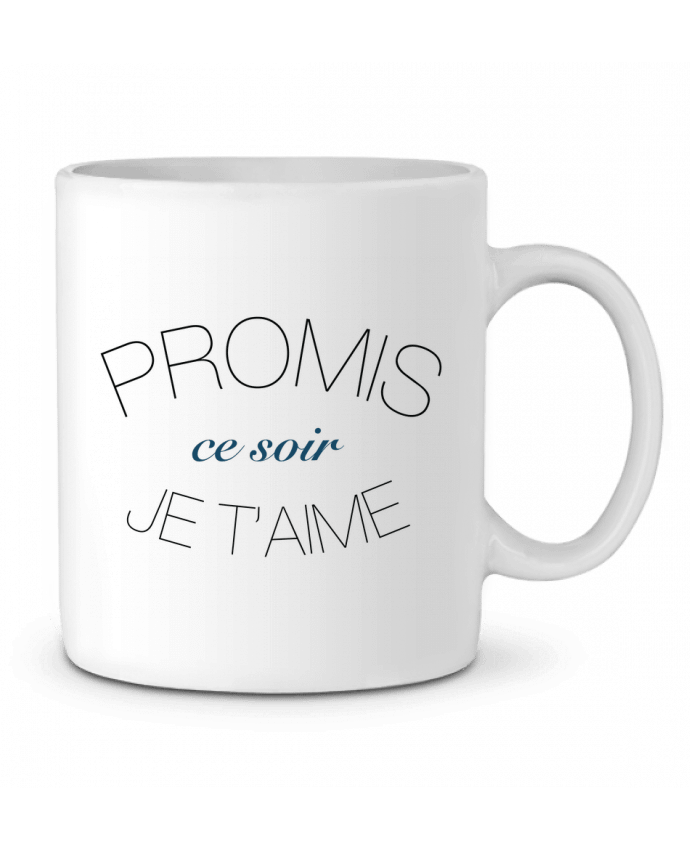 Ceramic Mug Ce soir, Je t'aime by Promis