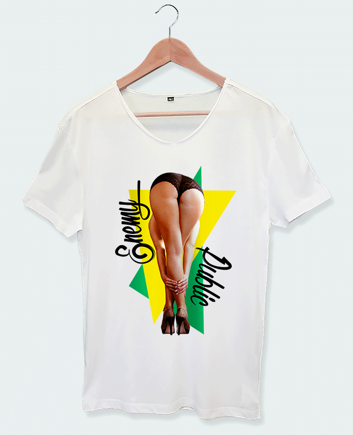 T-shirt col V Enemy Public Tunetoo