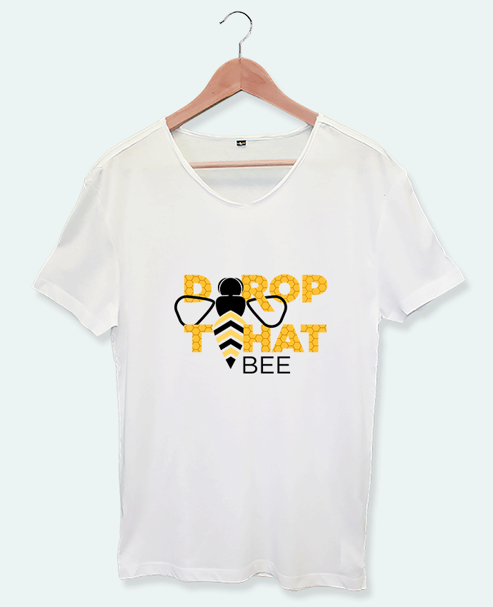 T-shirt col v Drop That Bee Tunetoo