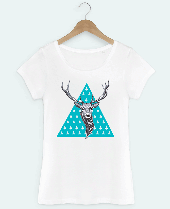 T-shirt femme Cerf Triangle Tunetoo